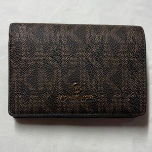 Michael Kors Dark Brown Logo Wallet